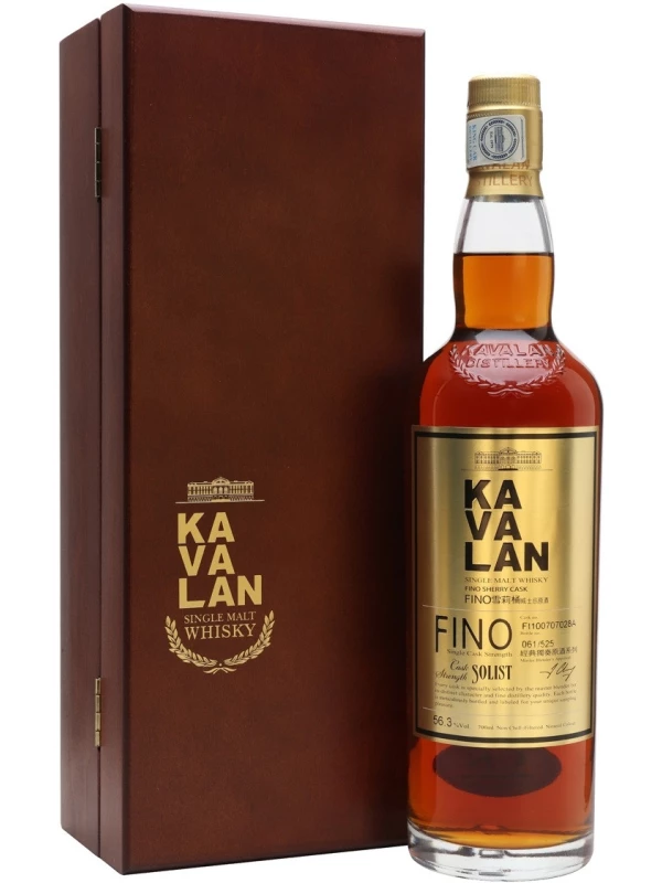 Kavalan, Solist Fino Sherry Cask (58,6%), wooden box