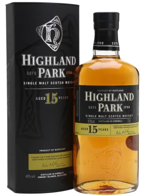 Виски Highland Park 15 Years Old, with box 0.7 л
