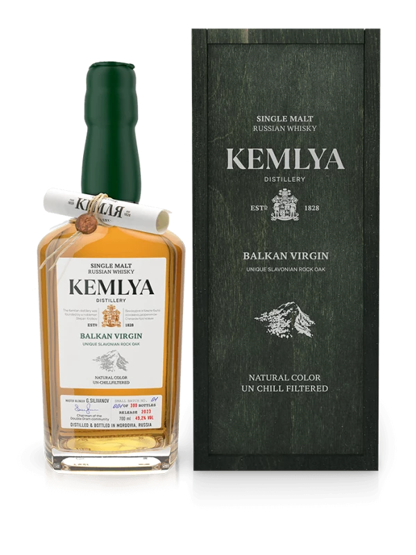 Kemlya Balkan Virgin, wooden box, 0.7 л