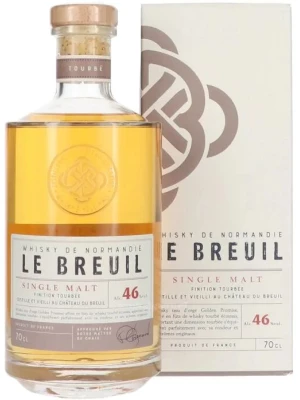 Виски Le Breuil Single Malt Finiton Tourbee, gift box 0.7 л