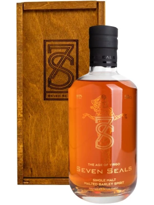 Виски Seven Seals Zodiac The Age of Virgo Single Malt, wooden box 0.5 л