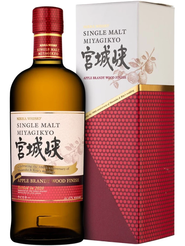 Nikka, Miyagikyo Apple Brandy Wood Finish, gift box