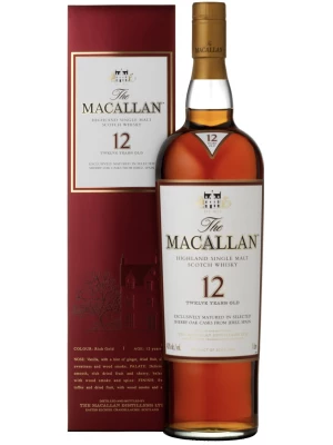 Виски Macallan 12 Years Old, gift box Old Design 0.7 л