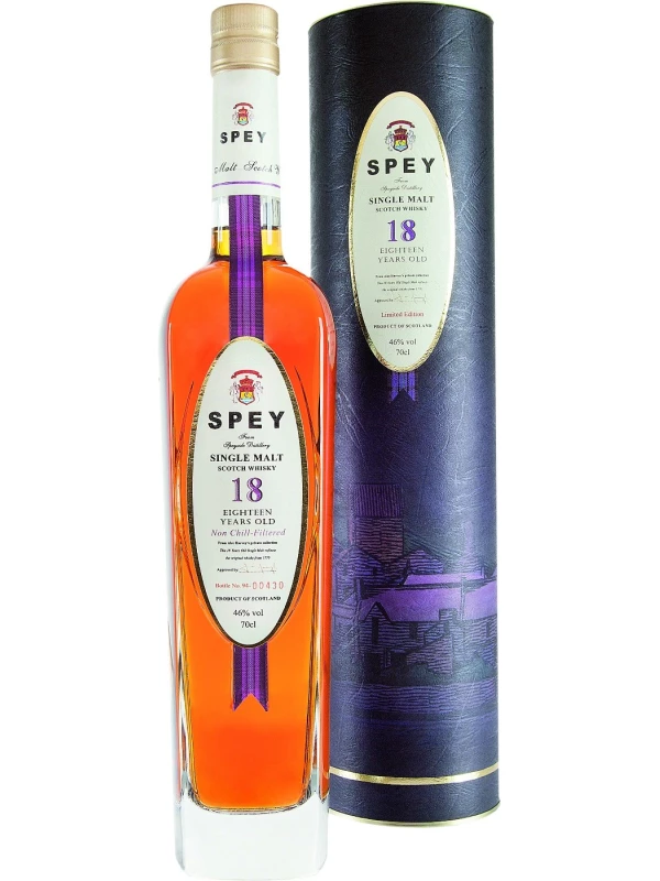 Spey 18 Years Old, gift tube