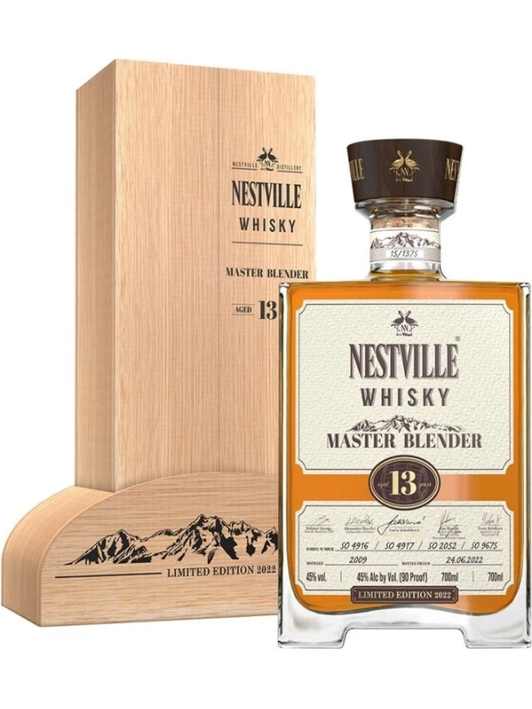 Nestville Master Blended 13 Years Old, Limited Edition 2022, wooden box