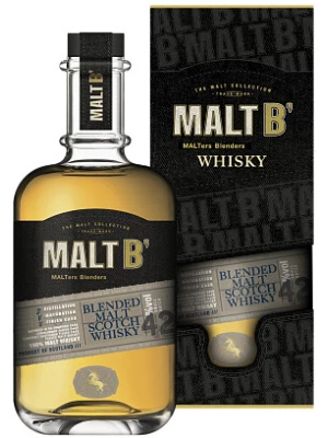 Виски Malt B' Scotch Blended Malt, gift box 0.7 л