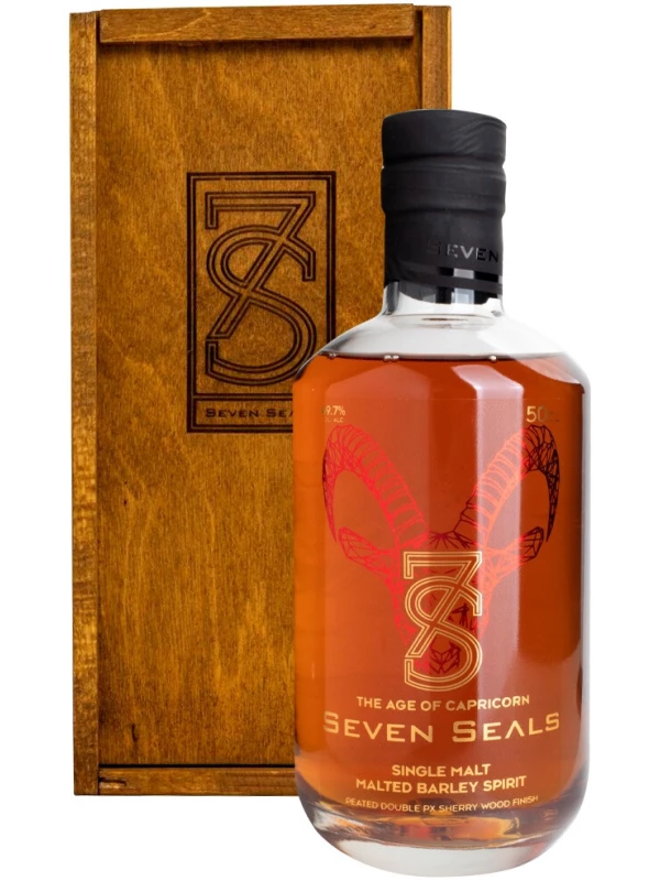 Seven Seals Zodiac The Age of Capricorn Single Malt, wooden box