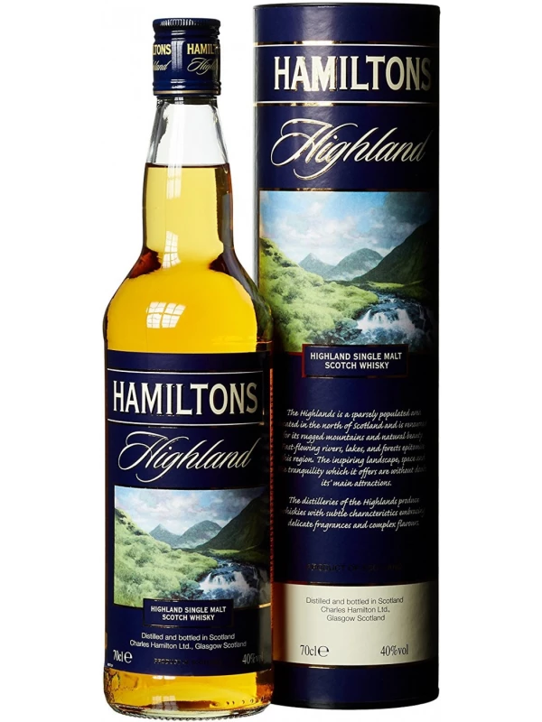Hamiltons Highland Single Malt, in tube