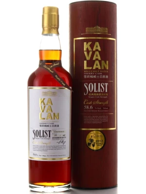 Виски Kavalan, Solist Sherry Cask (58,6%), in tube 0.7 л