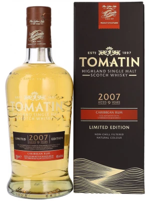Виски Tomatin, Limited Edition Caribbean Rum, 2007, gift box 0.7 л