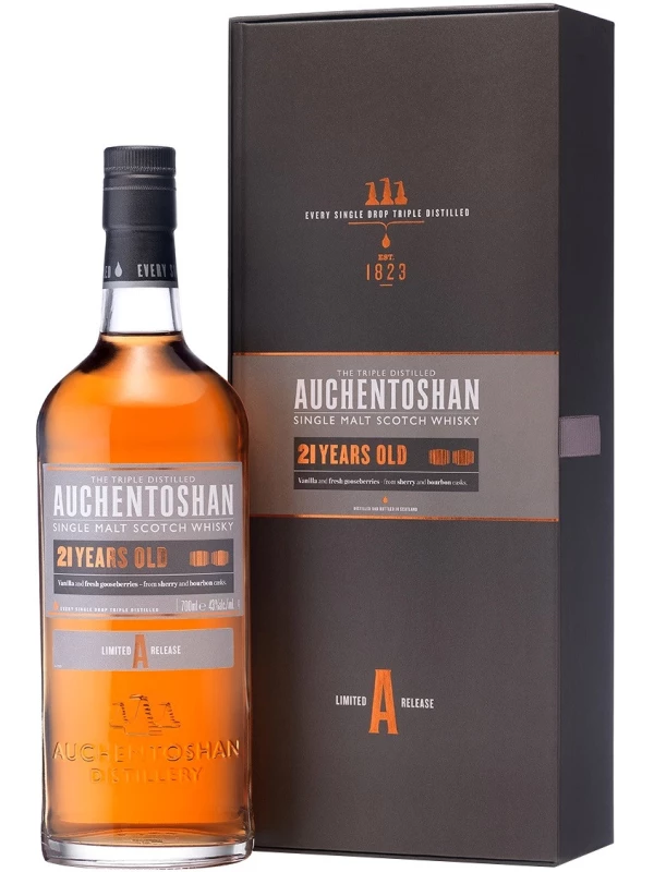 Auchentoshan 21 Years Old, gift box