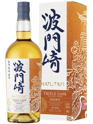 Виски Hatozaki, Triple Cask Pure Malt Reserve, gift box 0.7 л