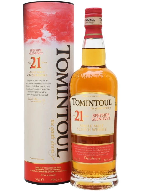 Tomintoul 21 Years Old, gift box