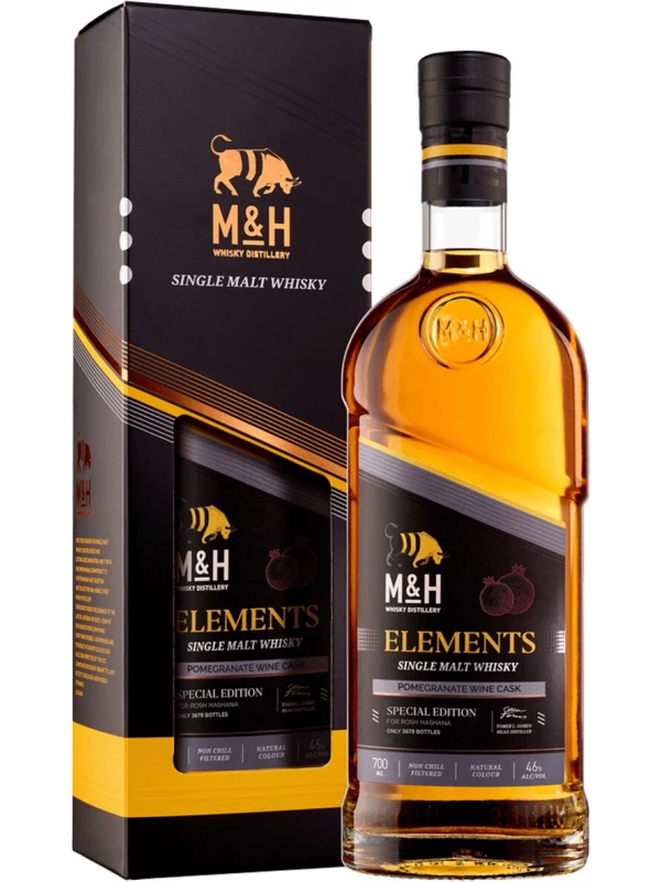 M&H, Elements Pomegranate Wine, gift box
