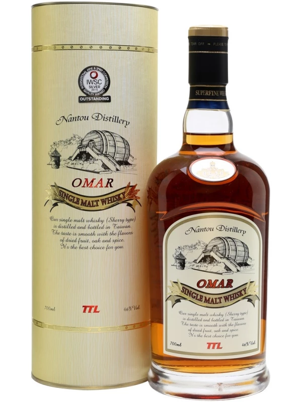 Nantou Distillery, Omar Single Malt (Sherry Type), in tube