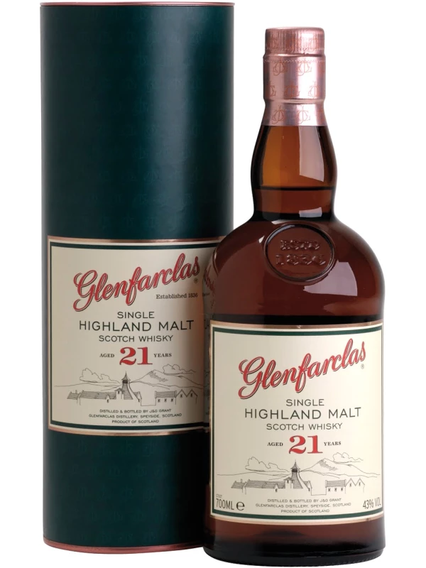 Glenfarclas 21 years, in tube