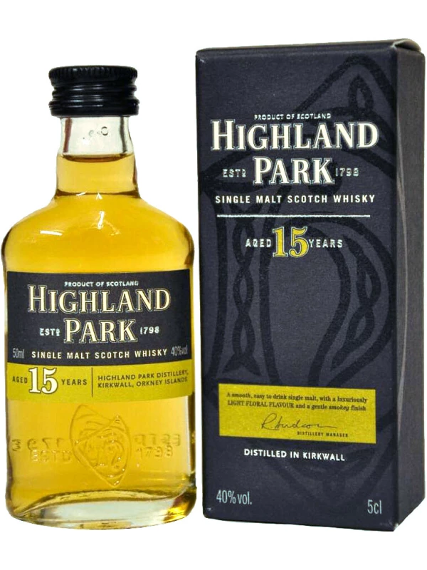 Highland Park, 15 Years Old, with box
