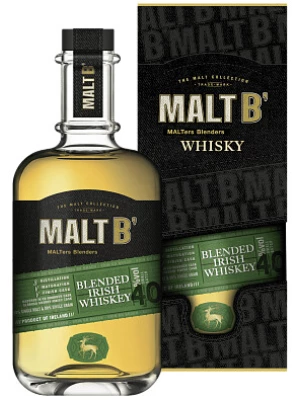 Виски Malt B' Irish Blended, gift box 0.7 л