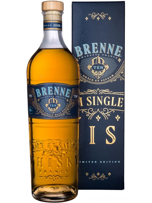 Brenne French Single Malt 10 Years Old, gift box