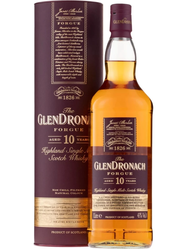 Glendronach Forgue 10 Years Old, in tube