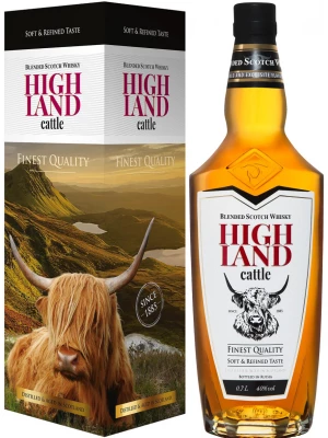 Виски Highland Cattle Blended, gift box 0.7 л