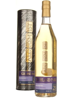 Виски Alchemist, Highland Park 21 Years Old, in tube 1988 0.7 л