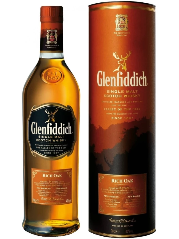 Glenfiddich, Rich Oak 14 Years Old, in tube