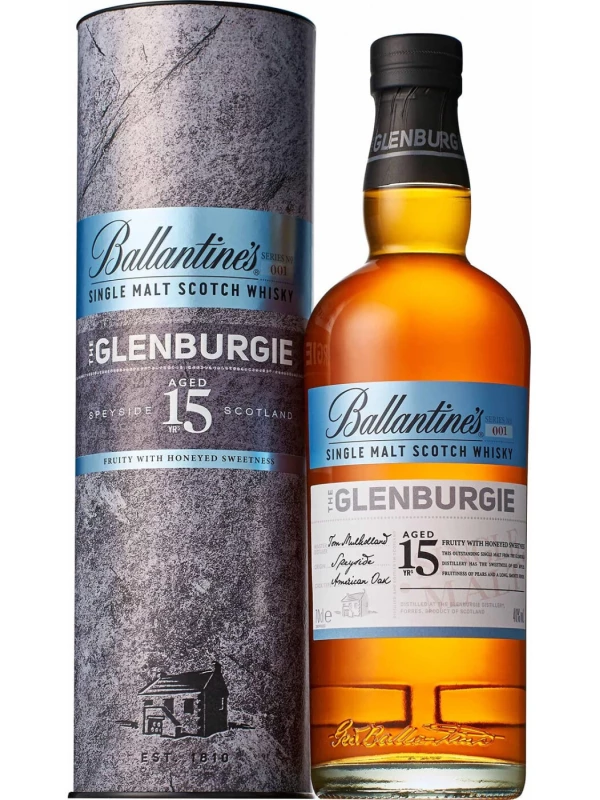 Ballantine's Glenburgie 15 Years Old, in tube