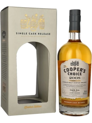 Виски The Cooper's Choice Coal Ila Single Malt Bourbon Cask Matured, gift box 2008 0.7 л