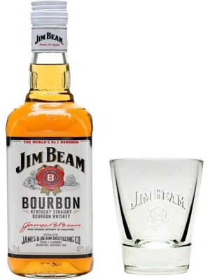 Виски Jim Beam with glass 0.7 л