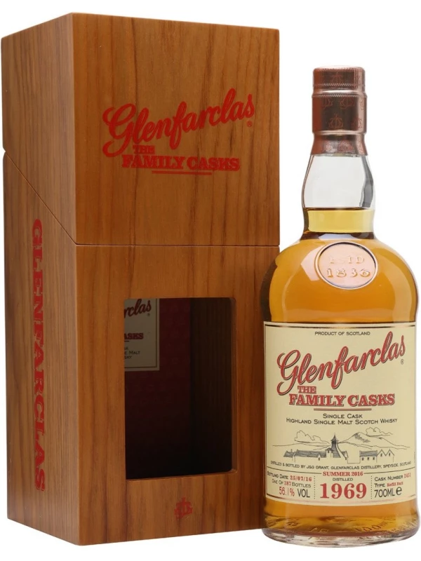 Glenfarclas 1969 Family Casks (56,1%), in wooden box