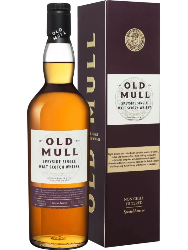 Old Mull Speyside Single Malt Scotch Whisky, gift box
