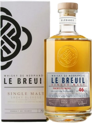 Виски Le Breuil Single Malt Smoky Oloroso, gift box 0.7 л