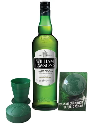 Виски William Lawson's with folding glass 0.7 л