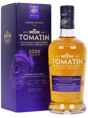 Виски Tomatin, Limited Edition French Collection, Monbazillac Casks, gift box 2008 0.7 л