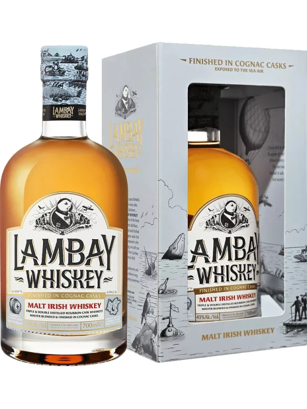 Lambay Malt Irish Whiskey, gift box