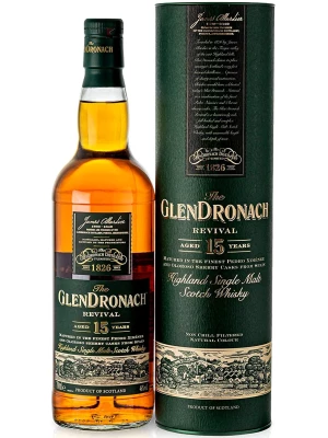 Виски Glendronach Revival 15 years old, gift tube 0.7 л