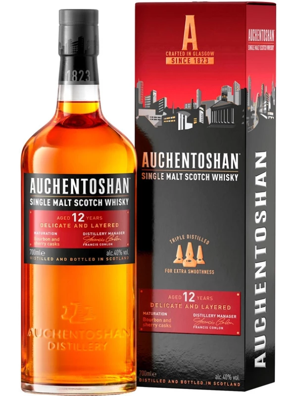 Auchentoshan 12 Years Old, gift box