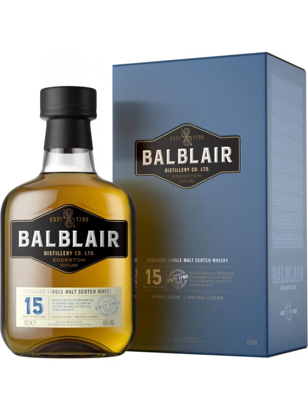 Balblair, 15 Years, gift box