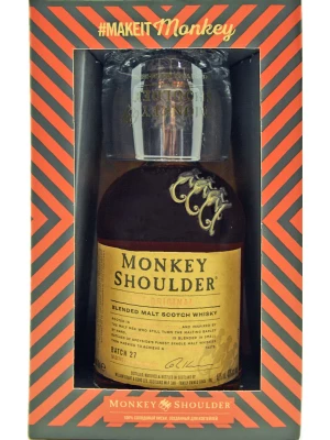 Виски Monkey Shoulder , gift box with glass above 0.7 л