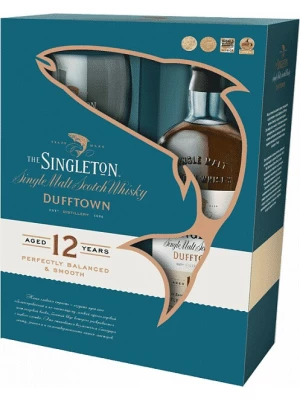 Виски Singleton of Dufftown, 12 Years Old, gift box with 2 glasses 0.7 л