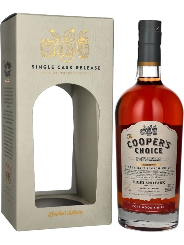 The Cooper's Choice Highland Park Single Malt Port Wood Finish, gift box