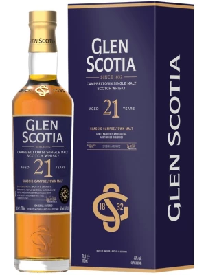 Виски Glen Scotia 21 Years Old, gift box 0.7 л