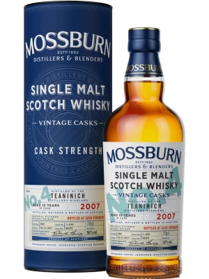 Виски Mossburn, Vintage Casks No.4 Teaninich, 2007, in tube 0.7 л