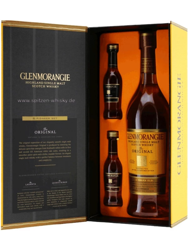 Glenmorangie, The Original & The Lasanta & The Quinta Ruban, set of 3 bottles, gift box