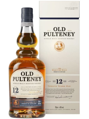 Виски Old Pulteney 12 years, gift box 0.7 л