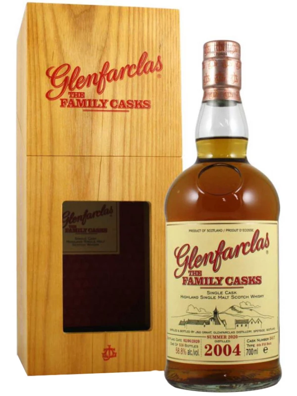 Glenfarclas 2004 Family Casks (58,8%), wooden box
