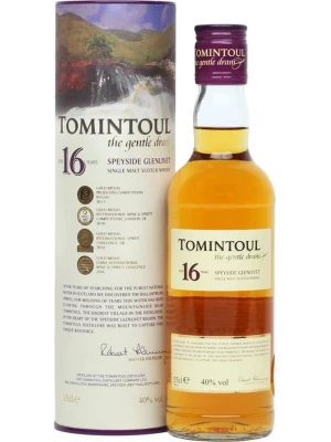 Виски Tomintoul 16 Years Old, in tube 0.35 л