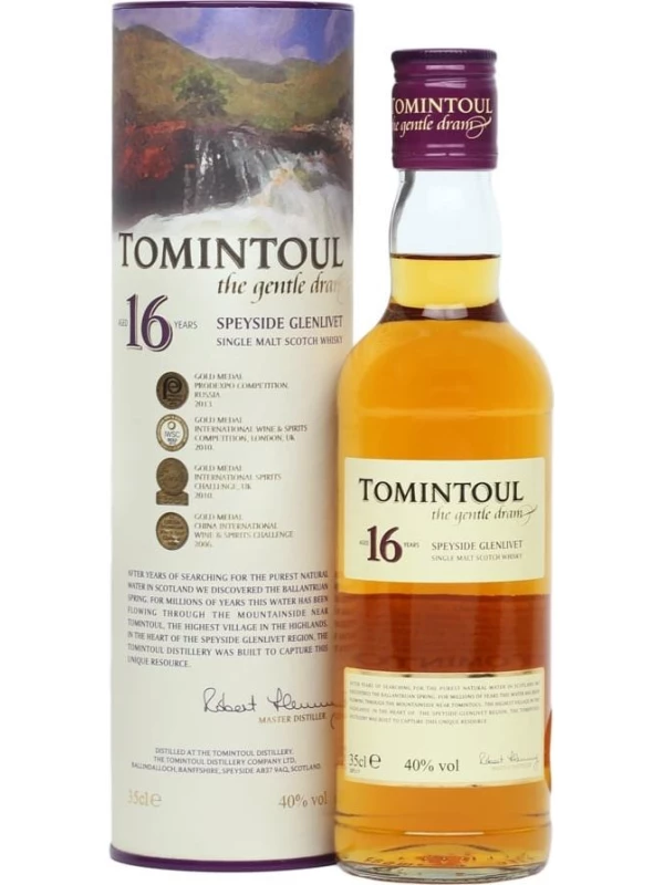 Tomintoul 16 Years Old, in tube