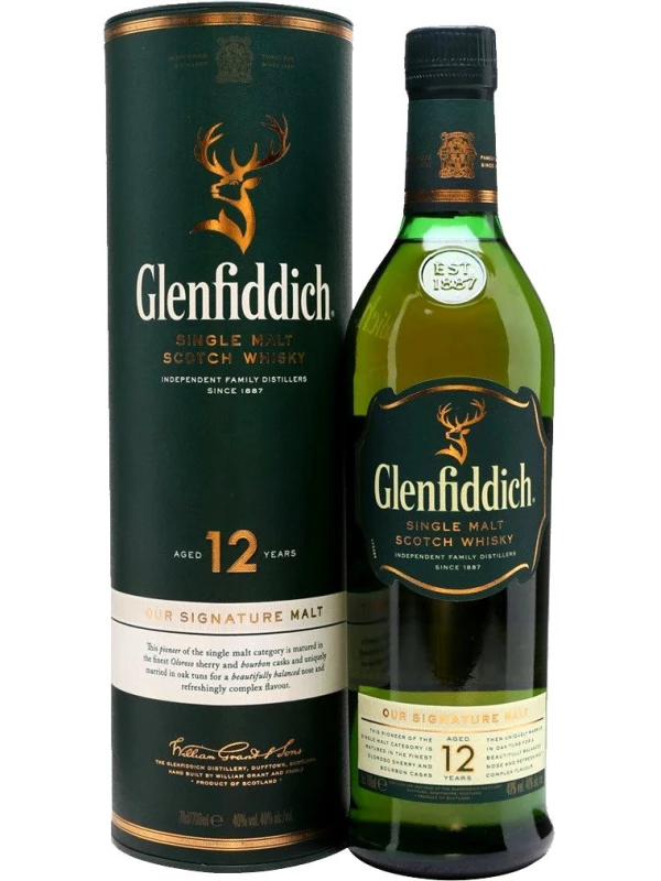 Glenfiddich 12 Years Old, in tube